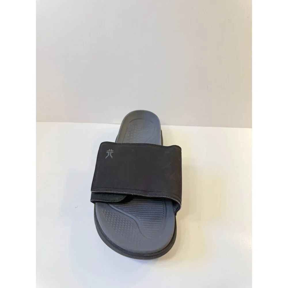 Kuru Mens Sandals Black Grey Recovery Sole US 12